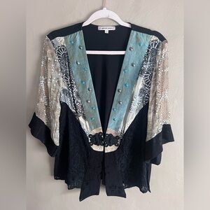 Black and Blue Women's Top